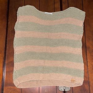 We Are Knitters Striped sunrise and khaki color Callisto Top